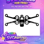 Free Black X-Wing Free Fighter Star Wars Free SVG - Instant Download