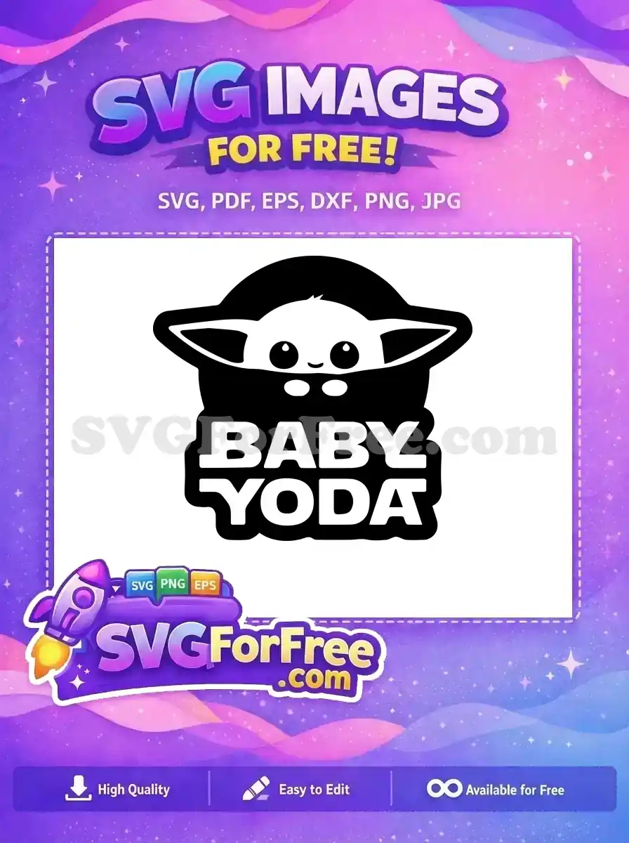 Free Cute Eyes Free Baby Yoda Star Wars Free SVG
