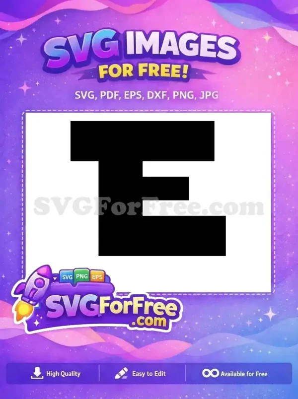 Free Letter E Free Alphabet Initial Star Wars Free SVG