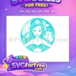 Free Smiling Mermaid Free Flounder Starbucks Little Mermaid Free SVG 1 - Instant Download