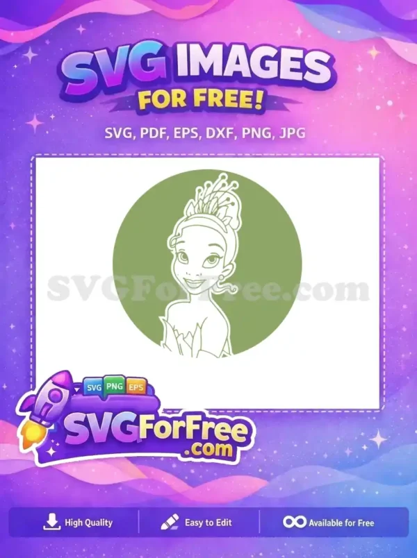 Free Smiling Tiana Starbucks Free Green Background Princess Free SVG