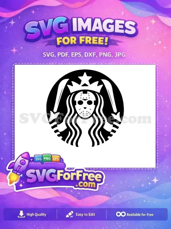 Free Masked Killer Free Starbucks Logo Friday 13th Free SVG Free Masked Killer Free Starbucks Logo Friday 13th Free SVG