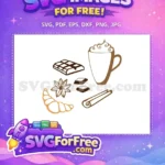 Free Chocolate Bar Free Cinnamon Starbucks Free SVG - Instant Download