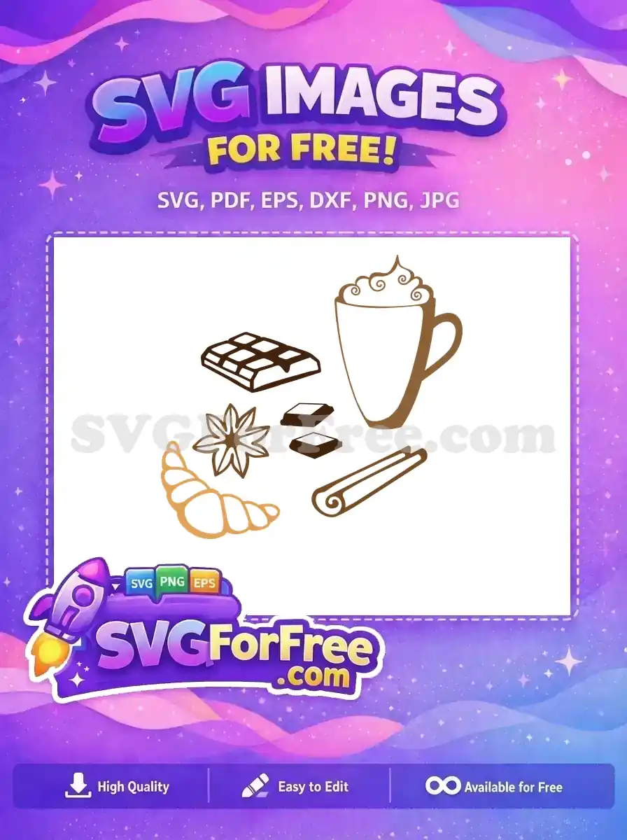 Free Chocolate Bar Free Cinnamon Starbucks Free SVG