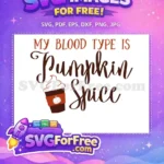 Free Pumpkin Spice Latte Free Coffee Cup Design Free SVG - Instant Download