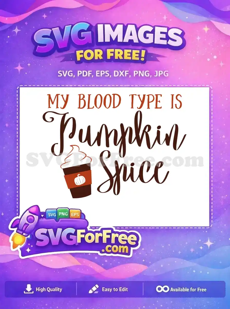 Free Pumpkin Spice Latte Free Coffee Cup Design Free SVG