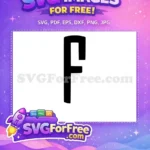 Free Letter F Initial Free Starbucks Font Style Free SVG - Instant Download