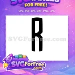 Free Letter R Black Free Starbucks Bold Font Free SVG - Instant Download