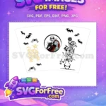 Free Jack Skellington Free Sally Starbucks Nightmare Before Christmas Free SVG 1 - Instant Download