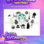 Free Baby Yoda Green Starbucks Free Heart Coffee Star Wars Free SVG - Instant Download