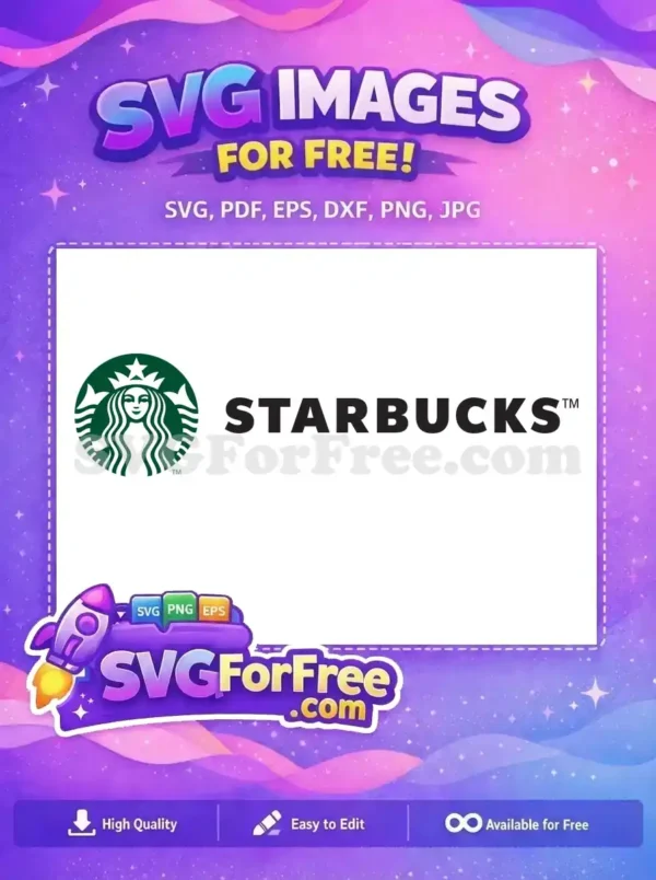 Free Starbucks Logo Free Green Mermaid Starbucks Free SVG 1