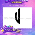 Free Number One Free Starbucks Initial Minimalist Free SVG - Instant Download