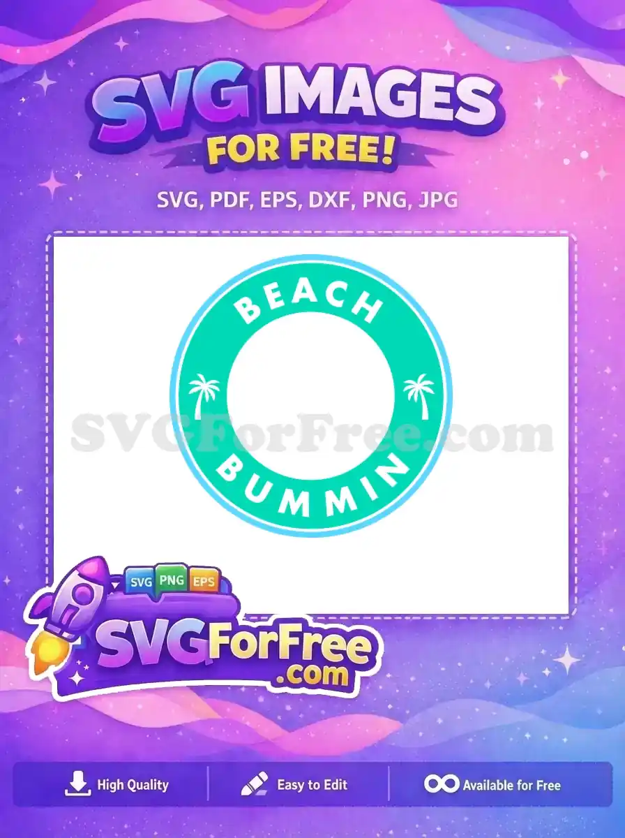 Free Turquoise Beach Free Palm Trees Summer Free SVG