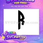 Free Rune Raido Free Starbucks Letter Free SVG - Instant Download