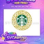 Free Gold Leopard Free Starbucks Logo Free SVG - Instant Download