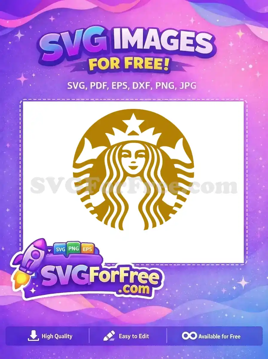 Free Smiling Face Free Crown Star Starbucks Free SVG