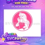 Free Waving Aurora Free Pink Starbucks Sleeping Beauty Free SVG - Instant Download
