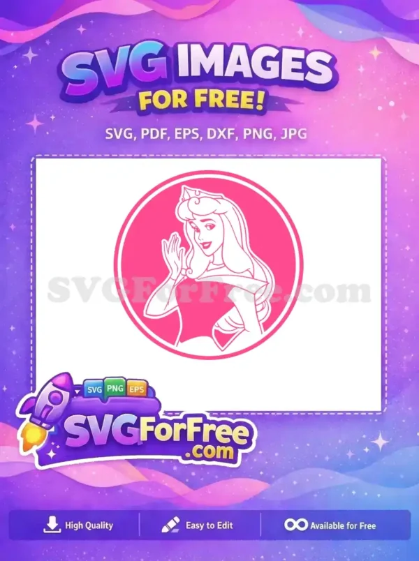 Free Waving Aurora Free Pink Starbucks Sleeping Beauty Free SVG