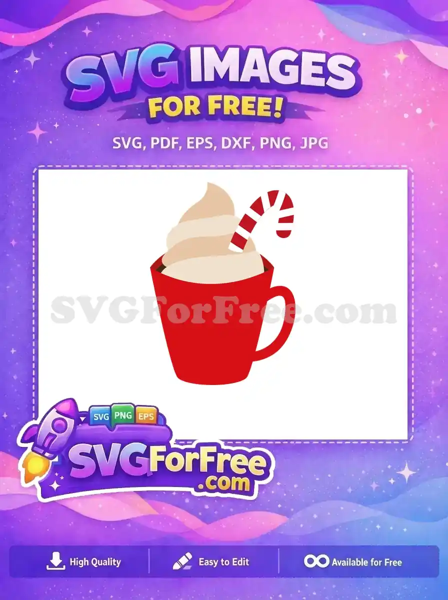 Free Red Cup Free Candy Cane Starbucks Free SVG