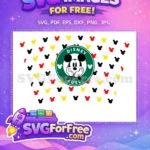 Free Smiling Mickey Free Disney Starbucks Inspired Fuel Free SVG - Instant Download