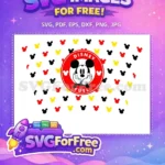 Free Smiling Face Free Starbucks Design Mickey Mouse Free SVG - Instant Download