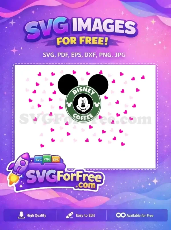 Free Mickey Mouse Ears Free Disney Starbucks Coffee Free SVG
