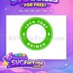 Free Green Circle Free Christmas Tree Grinch Free SVG - Instant Download