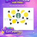 Free Yellow Lemon Slices Free Starbucks Inspired Pattern Free SVG - Instant Download
