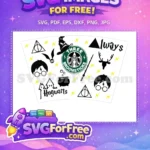 Free Wizard Inspired Free Starbucks Three Broomsticks Harry Potter Free SVG - Instant Download