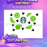 Free Lime Slices Free Starbucks Logo Pattern Design Free SVG - Instant Download