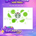 Free Lime Slices Free Minnie Starbucks Inspired Design Free SVG - Instant Download