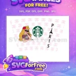 Free Blonde Princess Starbucks Free Paris Trip Free SVG - Instant Download