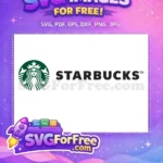 Free Green Starbucks Logo Free Coffee Starbucks Free SVG 1 - Instant Download