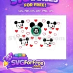 Free Wink Heart Free Mickey Starbucks Valentine Free SVG - Instant Download