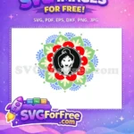 Free Detailed Earrings Free Floral Mandala Mulan Free SVG - Instant Download