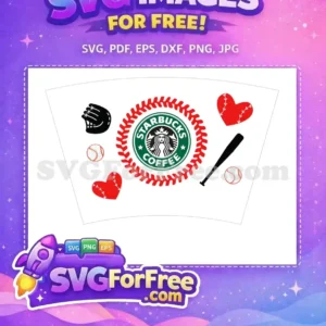 Free Baseball Glove Free Baseball Hearts Starbucks Free SVG 1