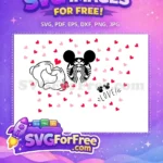 Free Minnie Hand Love Free Starbucks Mickey Valentines Free SVG - Instant Download