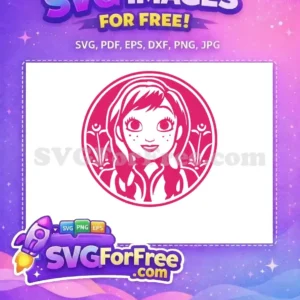 Free Anna Starbucks Free Pink Silhouette Frozen Free SVG