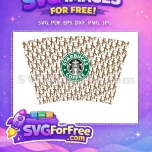 Free Brown Pattern Free Starbucks Design Coffee Free SVG