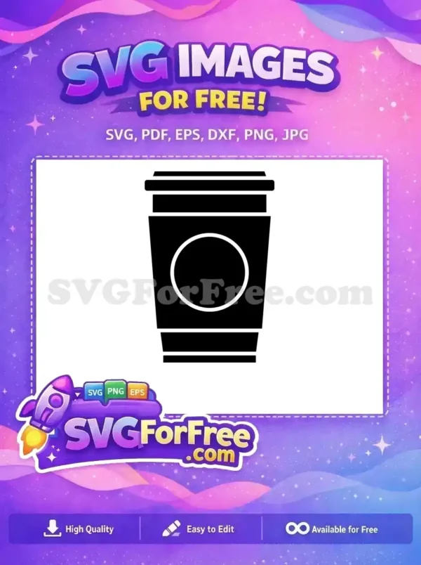 Free Black Starbucks Cup Free Simple Coffee Free SVG