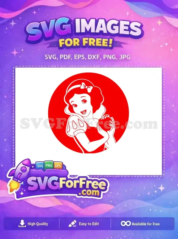 Free Smiling Princess Free Apple Starbucks Snow White Free SVG Free Smiling Princess Free Apple Starbucks Snow White Free SVG