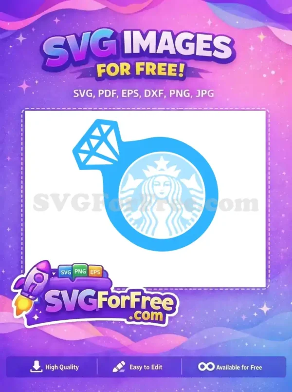 Free Diamond Ring Free Starbucks Logo Engagement Free SVG
