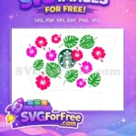Free Pink Hibiscus Free Green Monstera Starbucks Free SVG 1 - Instant Download