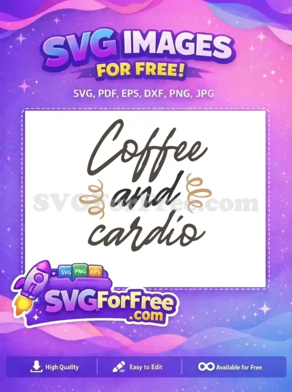 Free Tan Swirls Free Coffee Cardio Starbucks Free SVG