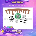 Free Drip Starbucks Free Rose Eyelashes Glam Free SVG - Instant Download