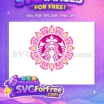 Free Pink Mandala Free Starbucks Logo Art Free SVG - Instant Download