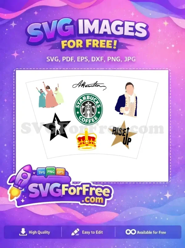Free Schuyler Sisters Free Alexander Hamilton Starbucks Hamilton Free SVG 2