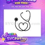 Free Heartbeat Monitor Free Medical Stethoscope Doctor Free SVG - Instant Download