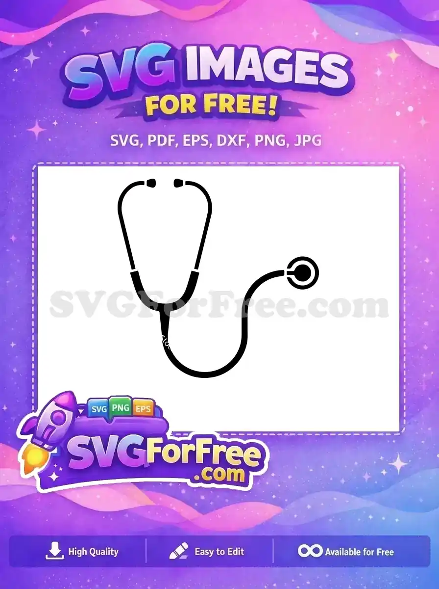 Free Medical Stethoscope Free Doctor Nurse Tool Free SVG 1
