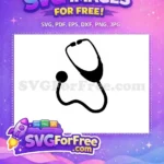 Free Medical Stethoscope Free Doctor Nurse Heartbeat Free SVG 1 - Instant Download